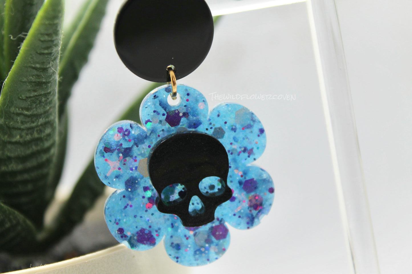 Flower Skull (stud post)